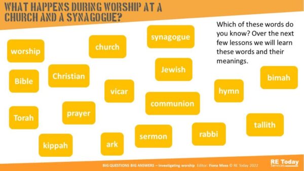 BQBA4 During worship at church and synagogue slide pic