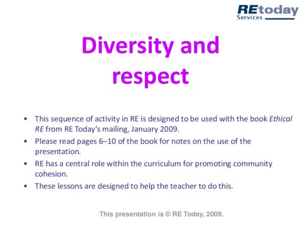 Diversity and Respect pdf