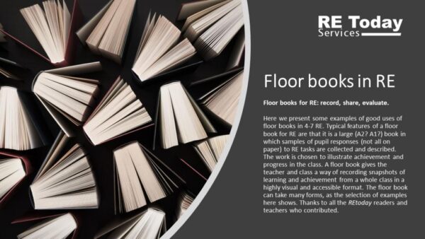 Floor books in RE Examples and ideas 1 23 PPT pic