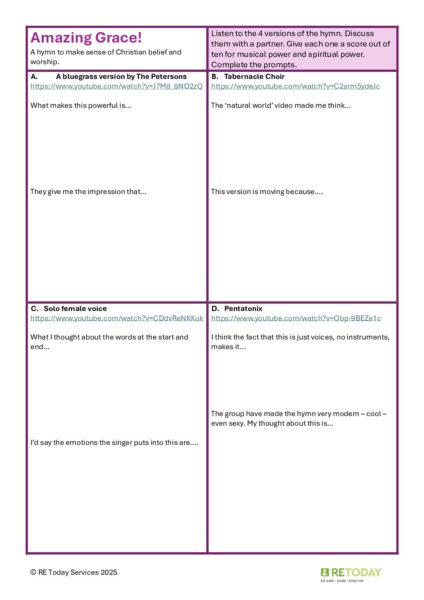 I once was lost Teach worship from Amazing Grace template RET42 3 S pdf