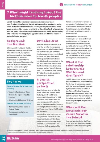 IW01 Jewish pp 22 23 Teachings about Messiah mean S pdf