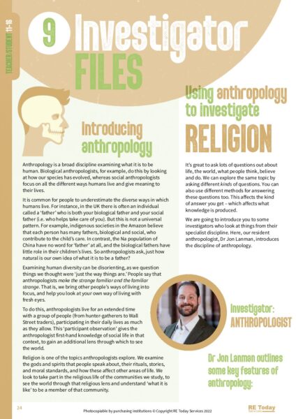 Investigator files Anthropology pp24 25 CKRE4 S pdf