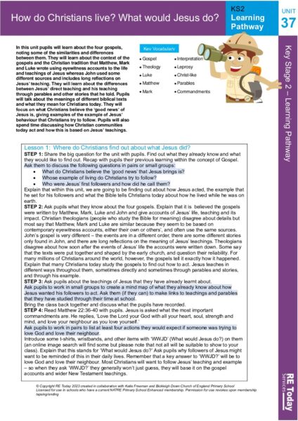 LP Y6 U37 How do Christians live pdf