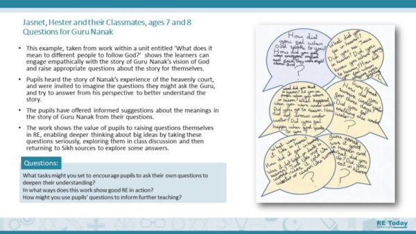 RE in Action Support Slides Aug 2020 Ages 7 9 sample slide