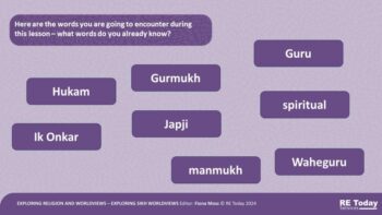 What does Japji mean for Sikh people ERW5 pic