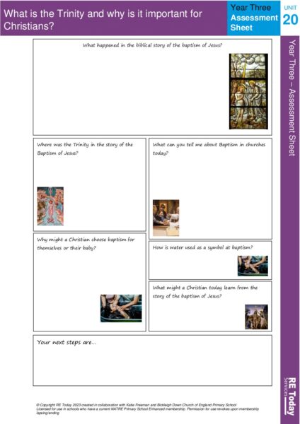 Y3 AS20 What is the trinity and why is it important for Christians pdf