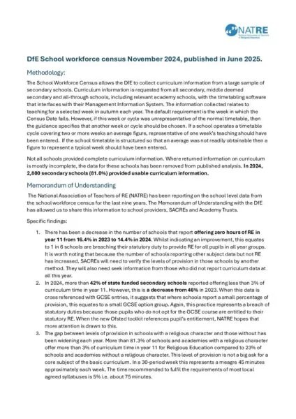 NATRE School Workforce Report 2024 schools final 1 pdf