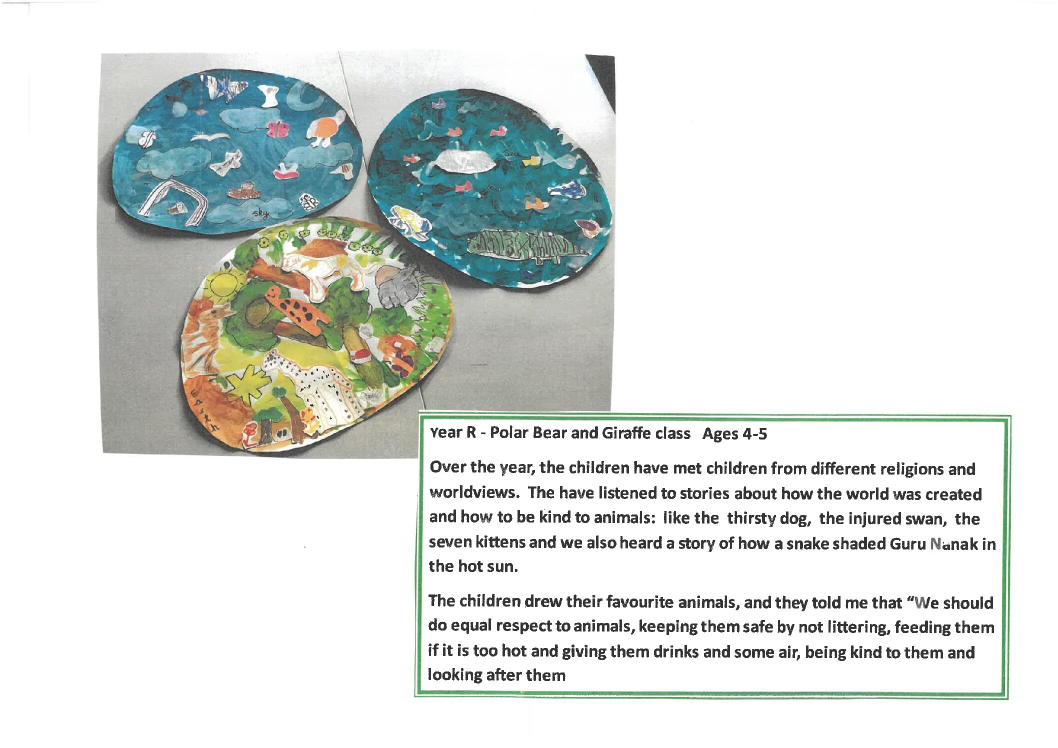 Year R Age 5 All gods creatures pdf
