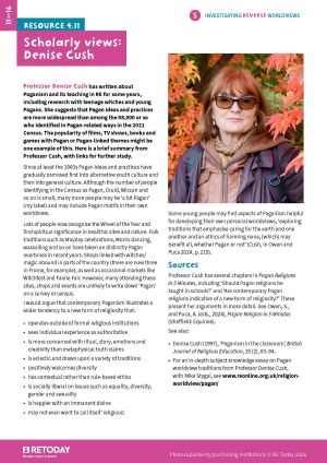 4.11 Scholarly Views Denise Cush Paganism Iw07 Pic