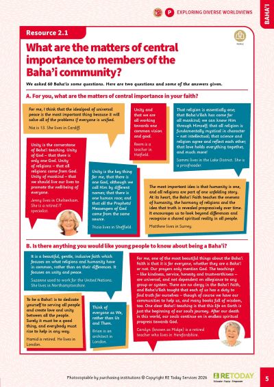 Bahai One Page